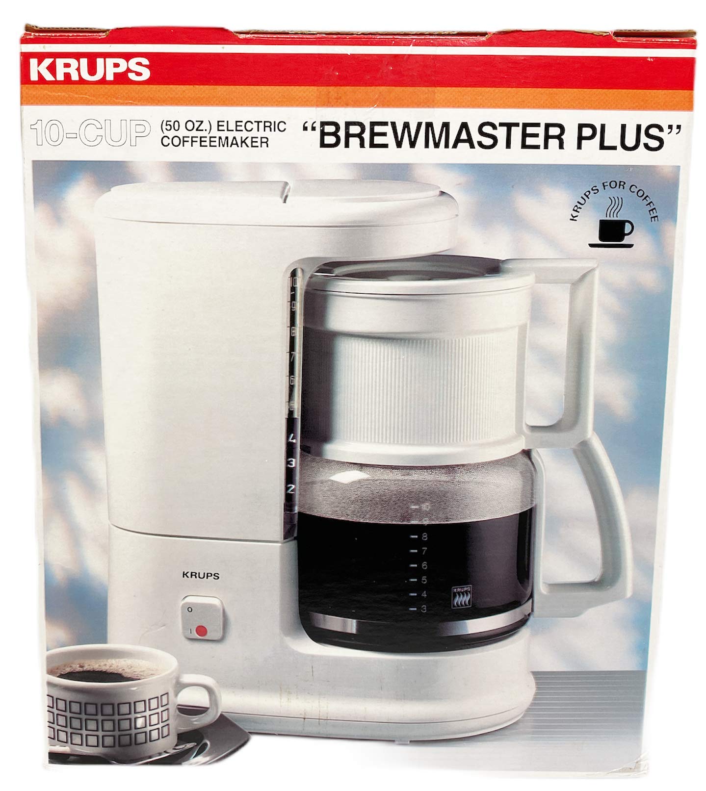 Krups Brewmaster Plus 10-Cup Programmable Coffee Maker - Fast Brewing & Auto Shutoff - Perfect for Home, Office & Small Gatherings