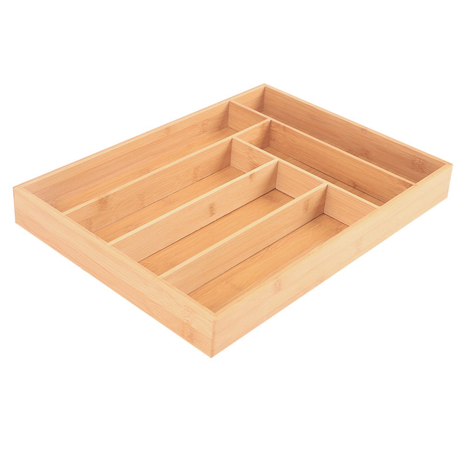 YDYBY Bamboo Silverware Holder - Kitchen Drawer Organizer for Utensils, Flatware & Knives | Cutlery Tray Divider for Kitchen, Bedroom & Living Room Storage | Perfect for Organizing Spoons, Forks & Kitchen Tools