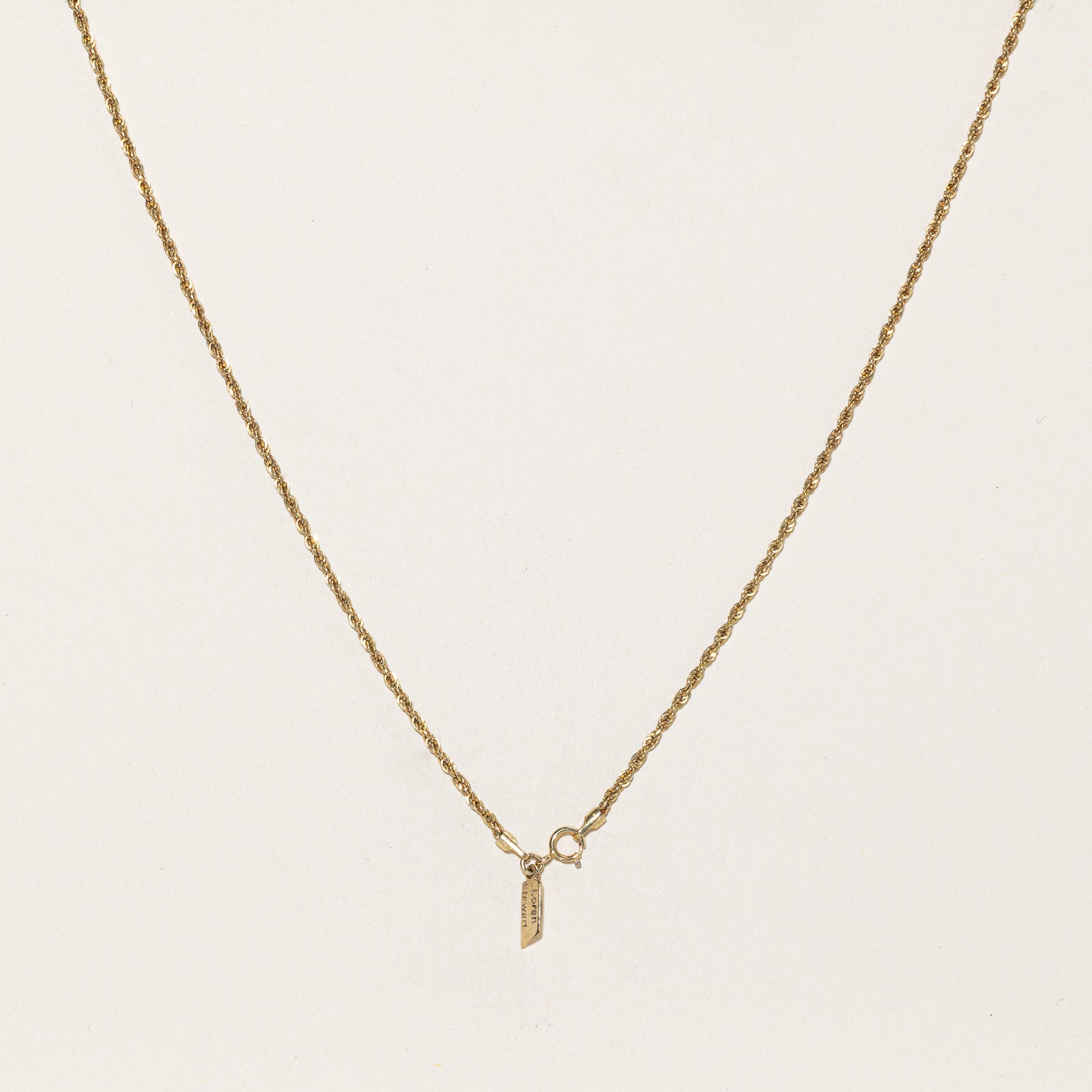 Lauren Stewart Rope Chain Necklace - 18 Inch Gold/Silver Plated Stainless Steel Jewelry for Women | Perfect for Everyday Wear, Parties & Gifts