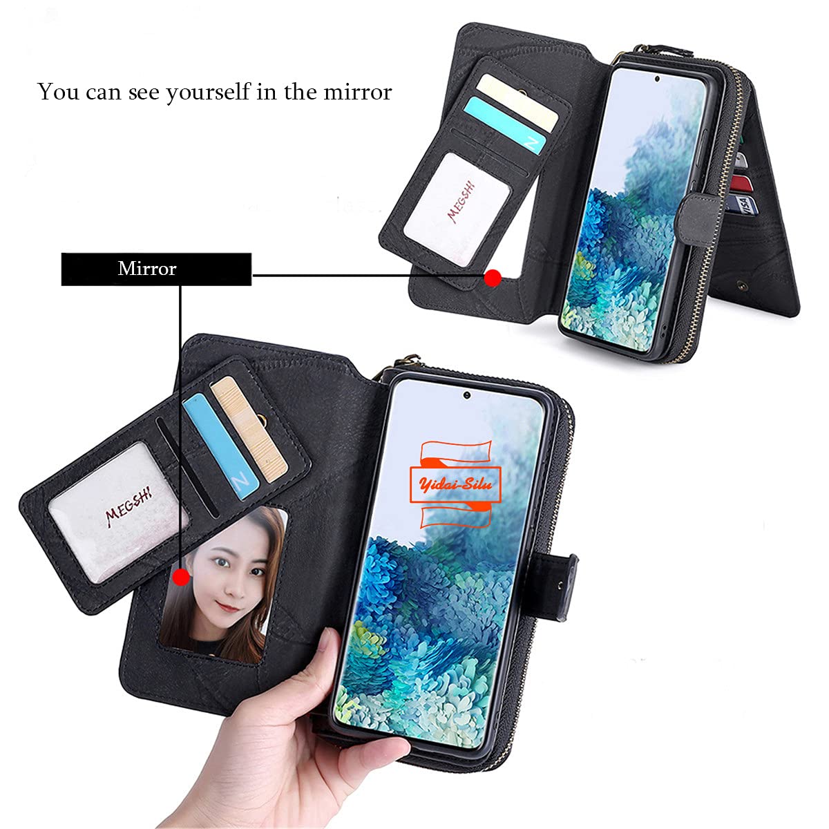 Premium PU Leather Magnetic Flip Case for iPhone 13 Pro (6.1