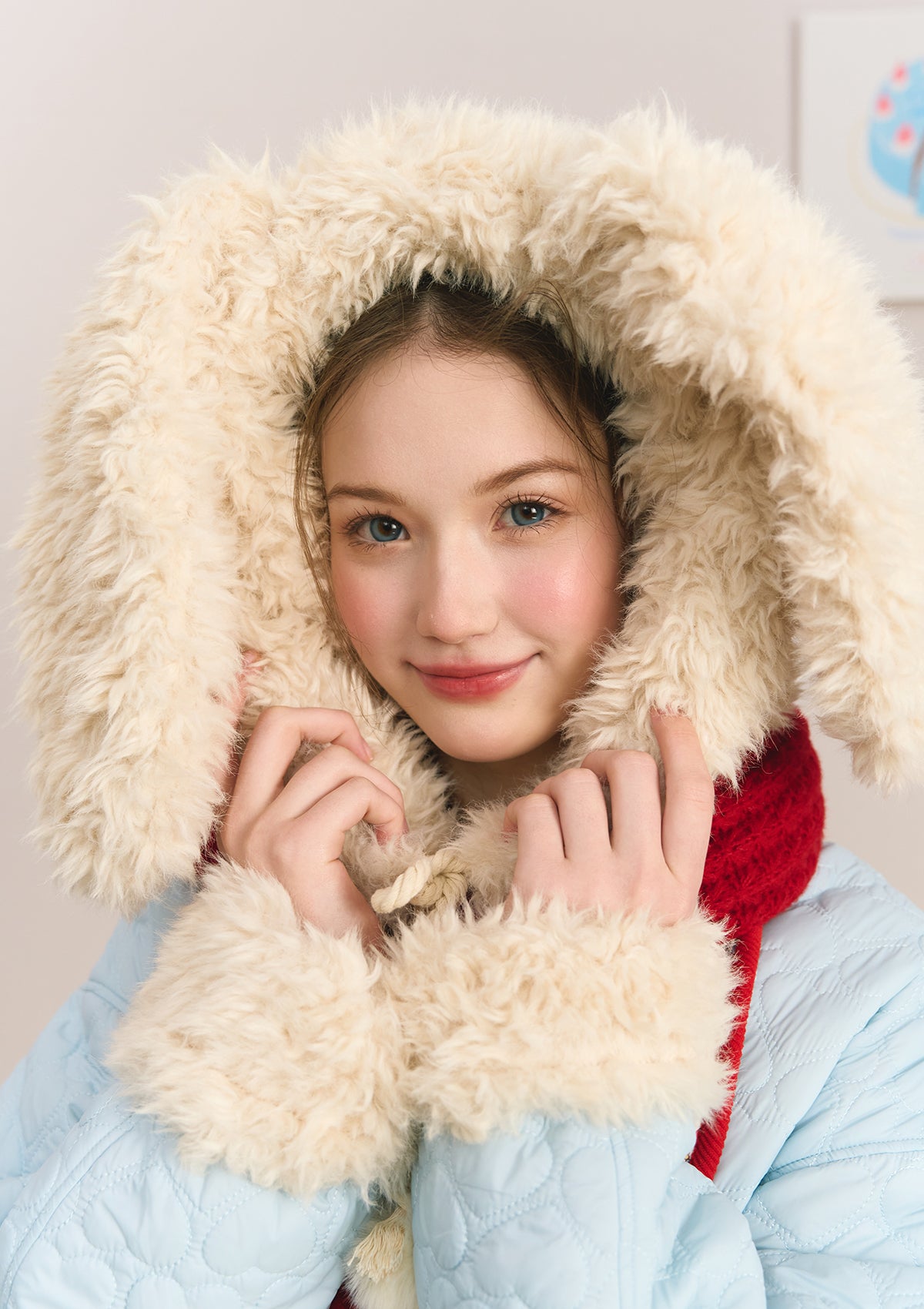 Berry Katie Rabbit Plush Coat - Soft & Cute Winter Jacket for Women | Perfect for Outdoor Activities, Casual Wear & Cold Weather Fashion