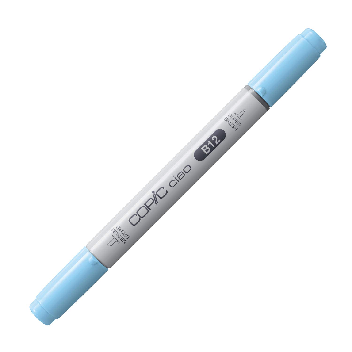 Copic Ciao Markers - Set of 12 Ice Blue Alcohol-Based Art Markers for Professional Drawing, Sketching & Illustration | Perfect for Artists, Designers & Adult Coloring Books