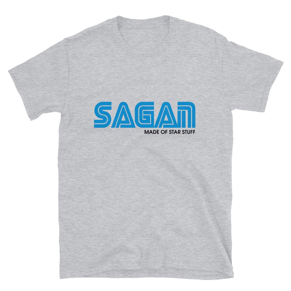 Carl Sagan 'We Are Made of Star Stuff' Quote Unisex Cotton T-Shirt - Astronomy & Science Lover Gift, Casual Wear & Cosplay