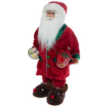 19 Inch Santa Pajama Set with Slippers & Mug - Cozy Christmas Home Decor for Hot Chocolate & Cookies - Perfect for Holiday Parties, Gift Exchanges & Festive Family Gatherings