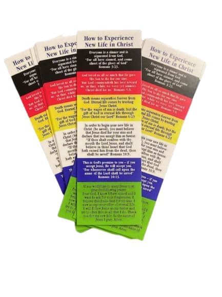 Plan of Salvation Bookmarks - Inspirational Religious Bookmarks for Bible Study, Church Services & Sunday School (Pack of 50) - Perfect Christian Gift & Church Supplies by Thelma's Shop