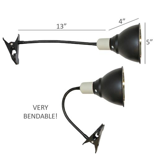 26W UVB Bulb & Gooseneck Lamp with Dome Set - Reptile Basking Light for Turtles, Lizards, and Bearded Dragons - Perfect for Terrariums and Reptile Habitats