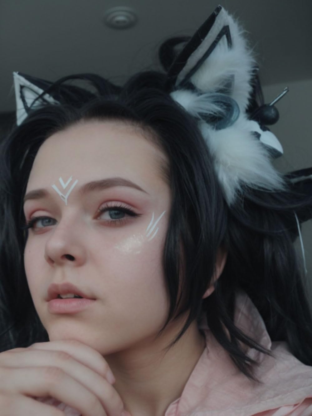 Rechargeable Movable Cat Ears Headband - Realistic Simulation Animal Ears Hair Accessory for Cosplay, Halloween, and Costume Parties
