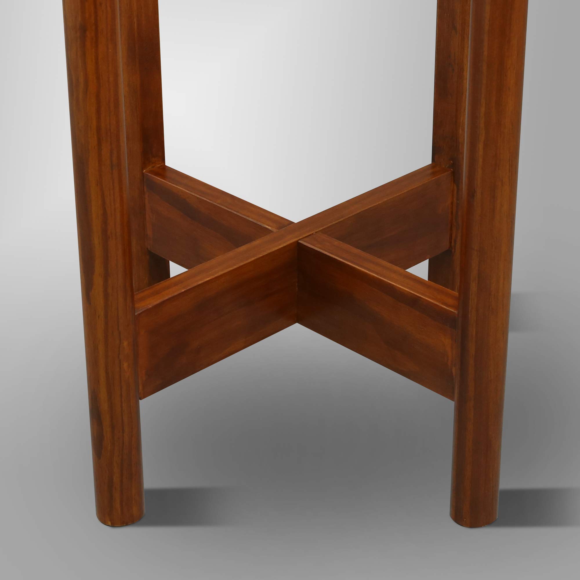 Mid-Century Modern Wood Plant Stand - 12