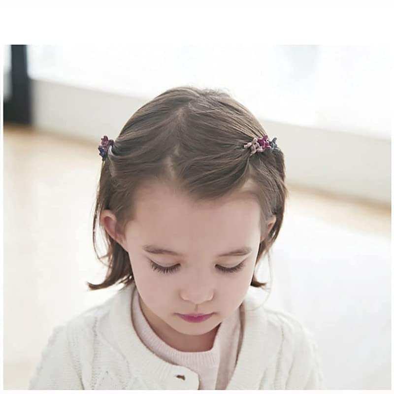 BELICIA 20-Piece Mini Hair Clips for Girls & Women - Cute Candy Color Flower Hair Pins for Toddlers, Kids & Children - Perfect for Bangs, Hairstyling & Daily Hair Accessories