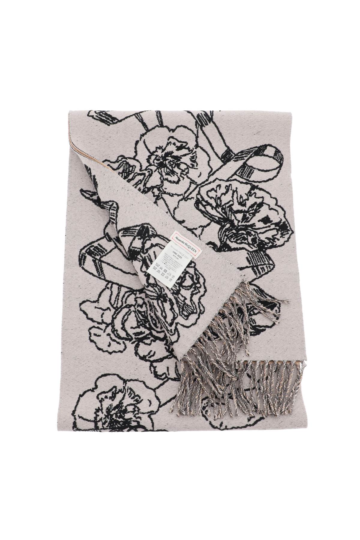 Alexander McQueen Reversible Wool Scarf - Warm & Stylish Winter Accessory for Men & Women - Perfect for Cold Weather & Fashion Outfits