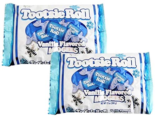Tootsie Roll Midgees Vanilla Candy - 2 Pack | Classic Chewy Vanilla Flavored Candy for Parties, Halloween & Office Snacks