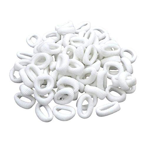 60 Pcs Soft Cotton Stretch Hair Ties - No Snag Elastic Hair Bands for Women & Girls - Ponytail Holders Hair Accessories - Perfect for School, Workout, Yoga & Daily Use
