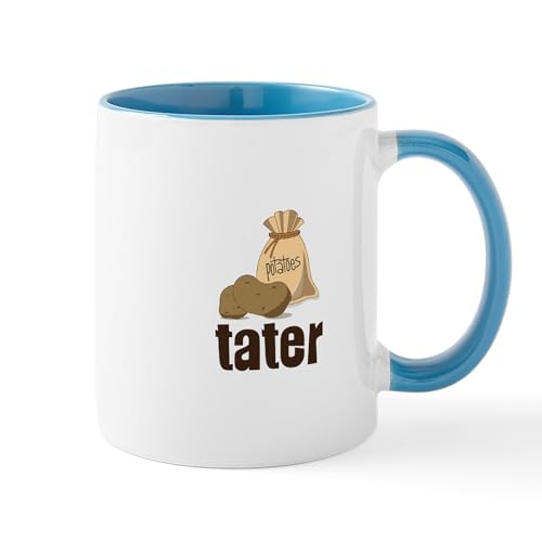 White/Blue Inside - Potatoes Tater Mugs