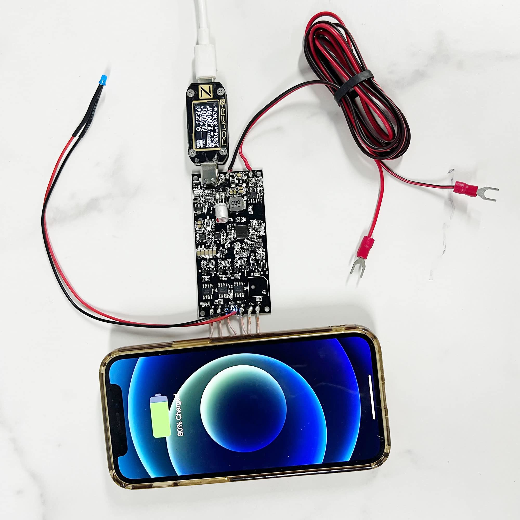 15W High Power 3-Coil Wireless Charger Circuit Board - 12-24V Input for DIY Car, Truck & RV Wireless Charging | Perfect for On-the-Go Charging in Vehicles & Mobile Workspaces