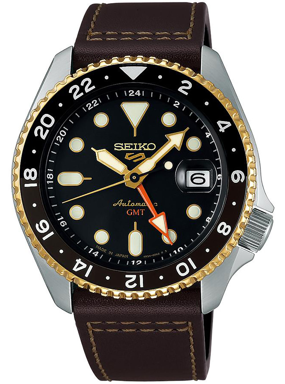 SEIKO 5 Sports Automatic GMT Watch - SKX Series SBSC020 / SSK036 - Made in Japan JDM - Perfect for Travel, Business & Everyday Wear