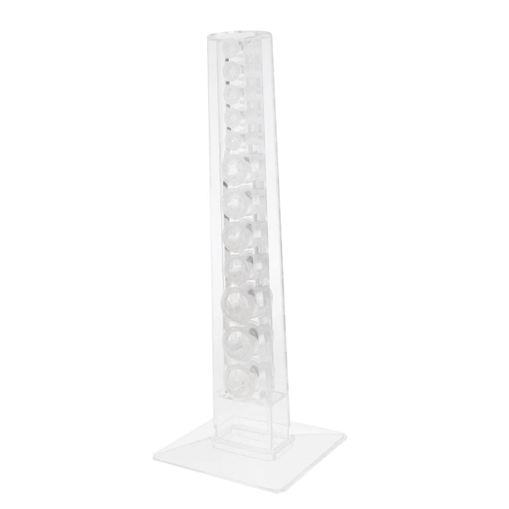 Trendy Retail® Clear Acrylic Makeup Brush Holder & Drying Rack - Organizer for Cosmetic Brushes, Makeup Tools, and Beauty Accessories - Perfect for Vanity, Salon, and Professional Makeup Artists