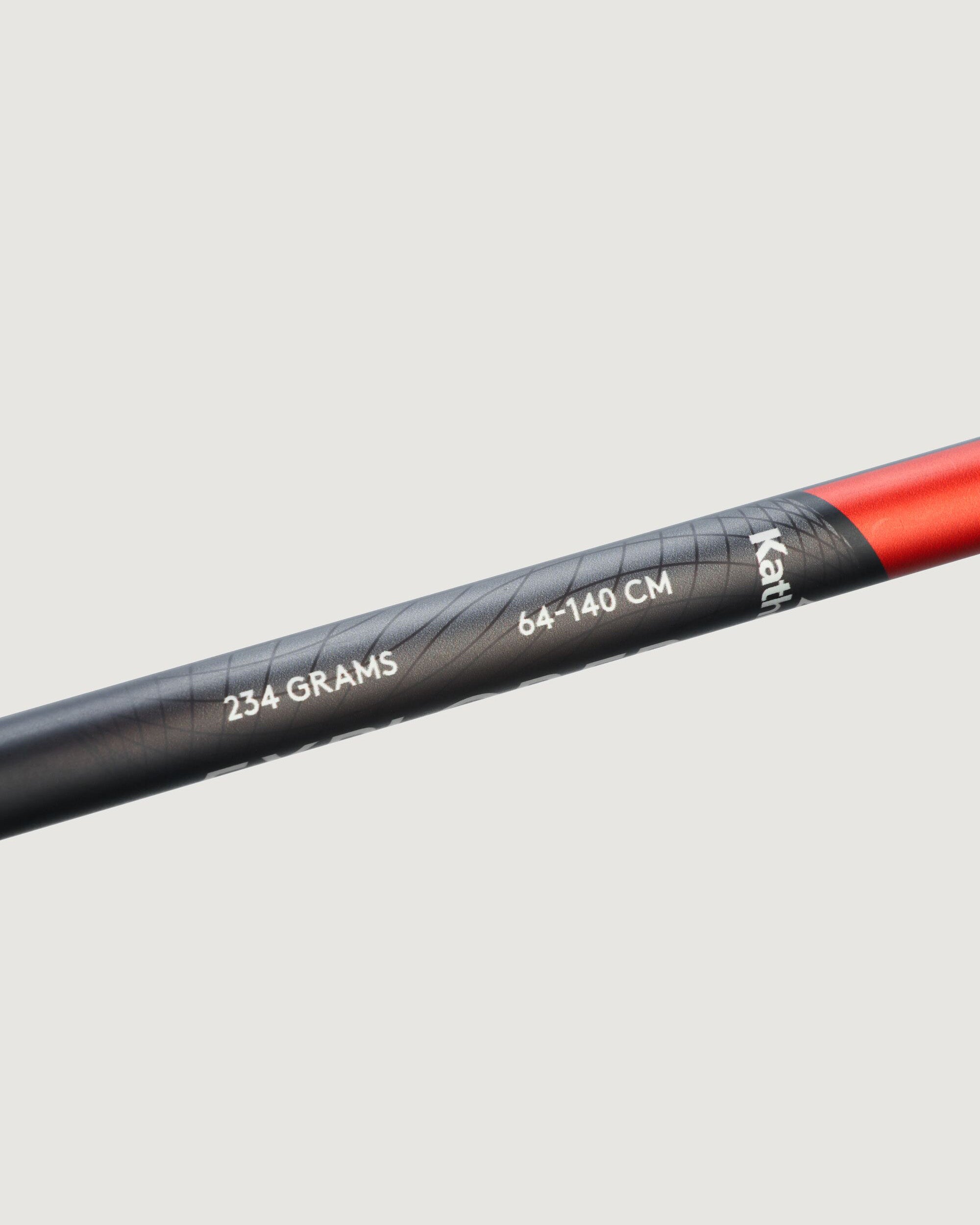 Fizan Explorer Trekking Pole - Lightweight Adjustable Hiking Stick for Men & Women - Black/Red - Perfect for Backpacking, Camping & Mountain Climbing