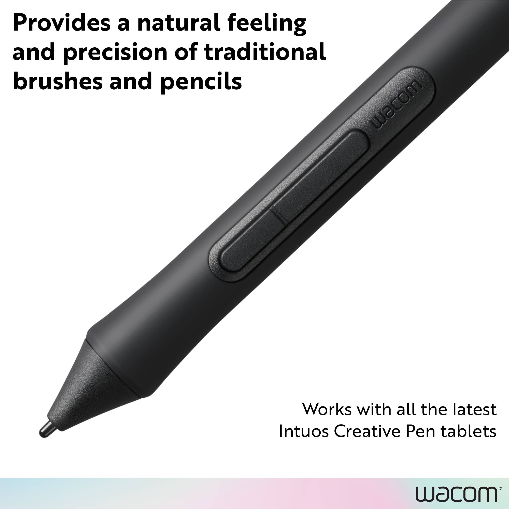 Wacom LP1100K 4K Digital Pen for Intuos Tablet - Black Stylus with 4K Pressure Sensitivity | Perfect for Digital Art, Graphic Design & Note-Taking