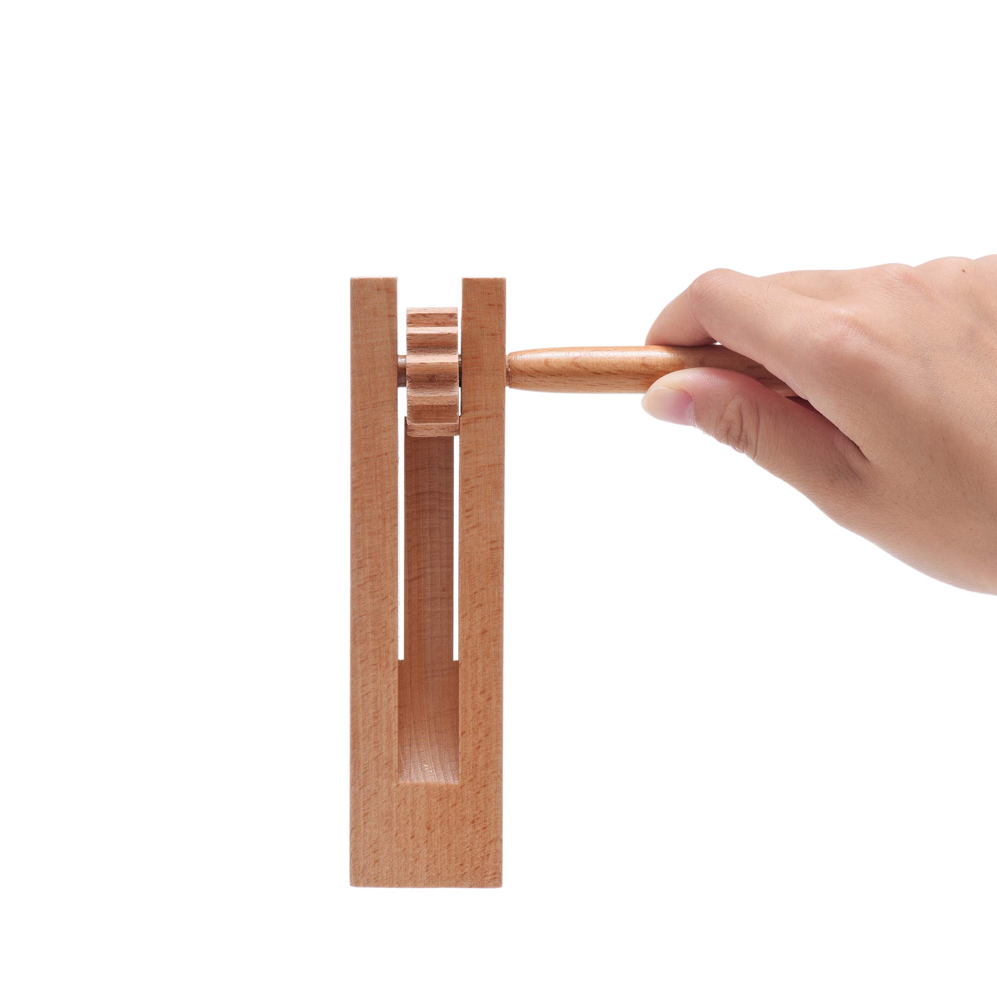 Wooden Spinning Ratchet Noise Maker Grogger - Traditional Matraca Toy for Parties, Sports Events, Celebrations & Jewish Purim - 1 Pack - Perfect for Festivals, Cheering & Holiday Fun