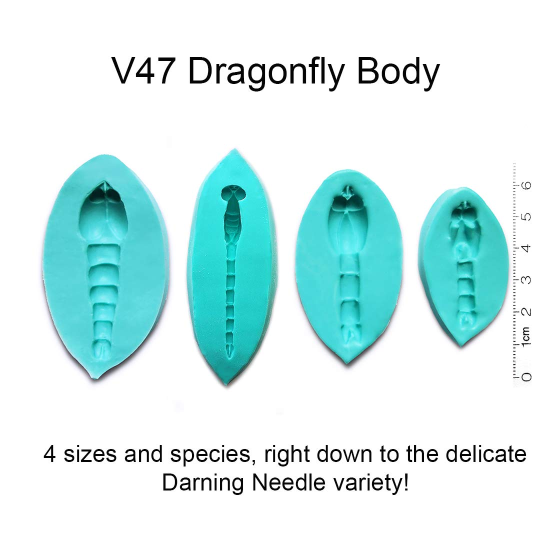 Premium Dragonfly Body Silicone Molds Set - 4 Unique Designs for Resin Art, DIY Crafts & Soap Making - Ideal for Jewelry, Home Decor & Gift Making by WSA