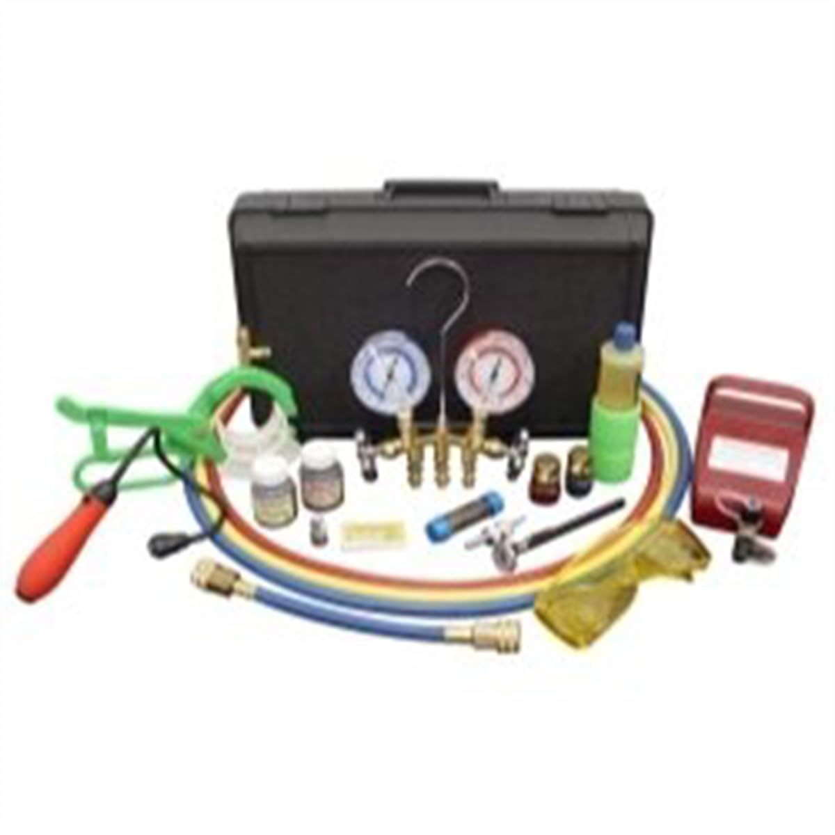 Mastercool 66661-KIT Complete A/C Diagnostics and Service Kit for Automotive HVAC Repair - Professional Refrigerant Recovery, Vacuum Pump & Charging Set for Car AC Maintenance