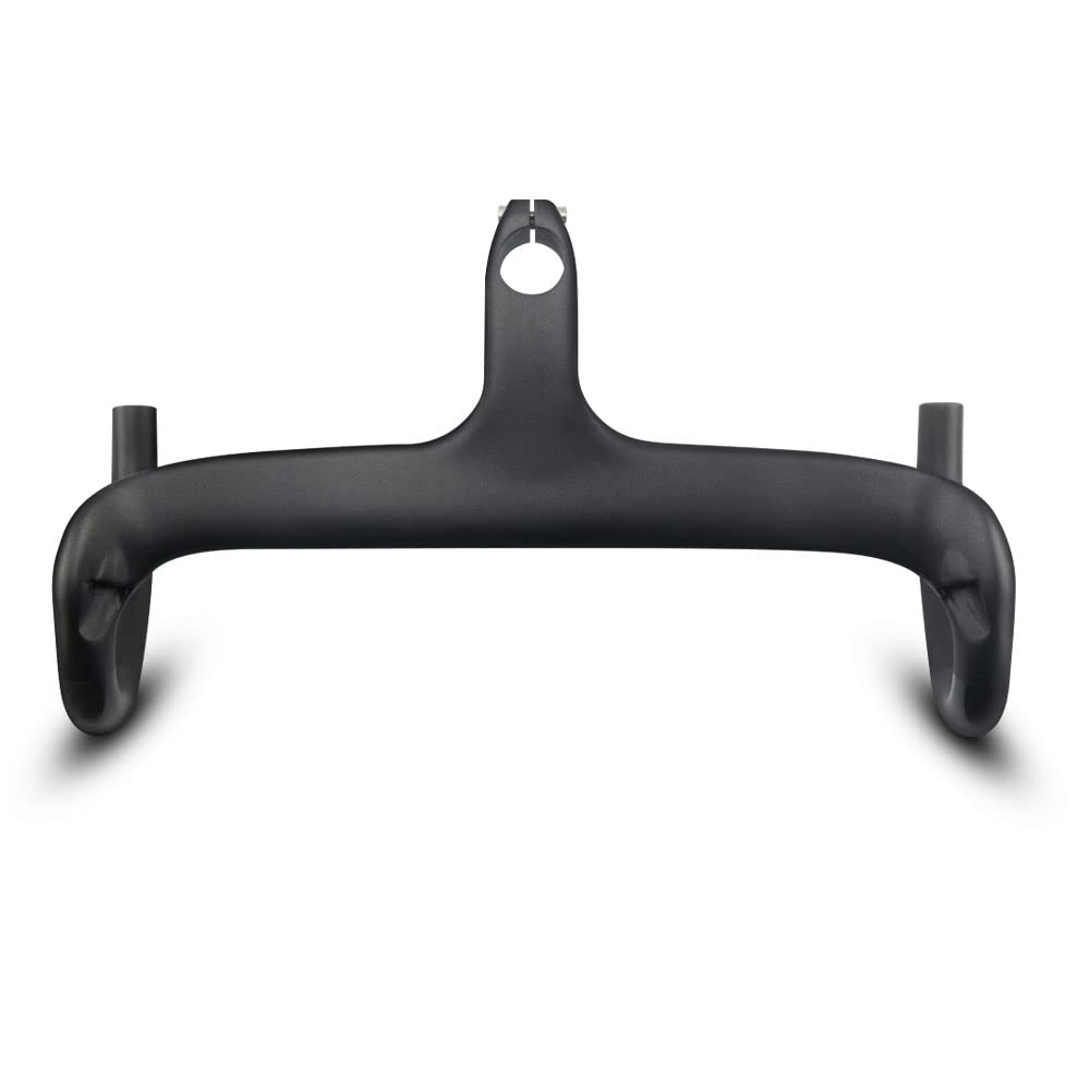 Carbon Fiber Road Bike Handlebars - Lightweight Aero Integrated Handlebar with Stem (40/42/44cm) | UD Matte Finish for Racing & Endurance Cycling | Perfect for Road Bikes & Triathlon Training