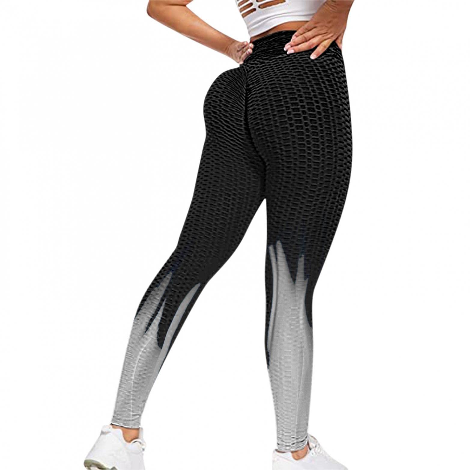 High Waisted Tummy Control Leggings for Women - Seamless Yoga Workout Pants for Gym & Lounge