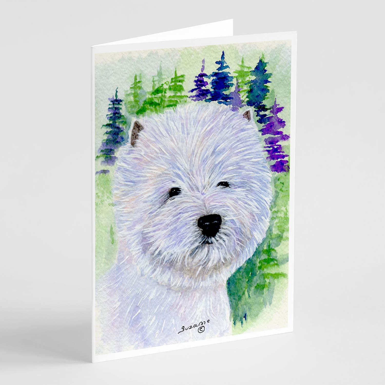 Westie Greeting Cards Set - 8 Blank A7 Note Cards (5x7) with Envelopes | Whimsical Dog Themed Stationery for Birthdays, Thank You Notes & Special Occasions