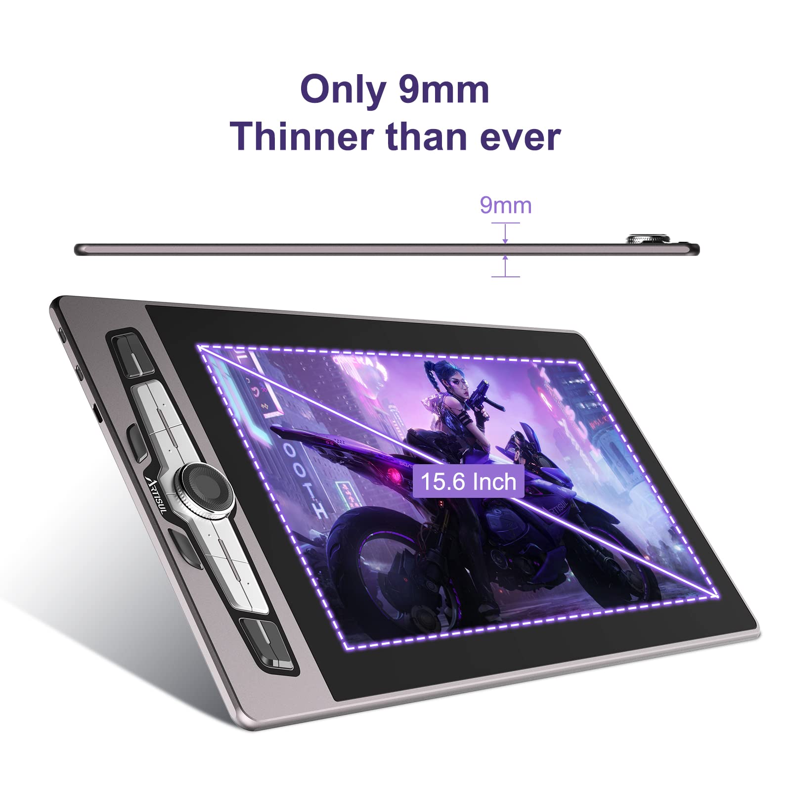 Artisul SP1603 M0610 Pro Graphics Drawing Tablet with Battery-Free Stylus - Digital Drawing Pad for Windows, Mac, Android - Perfect for Digital Art, Animation & Graphic Design
