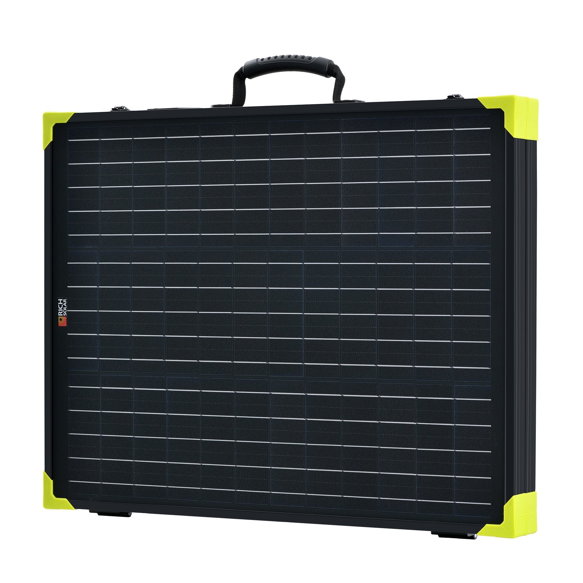 Rich Solar 100 Watt Portable Solar Panel Briefcase with Built-In MPPT Charge Controller | Foldable Solar Charger for Camping, RV, Boating & Emergency Power Supply
