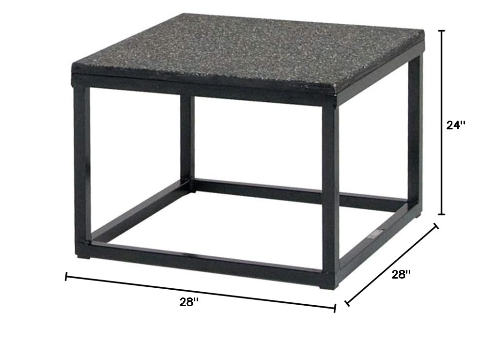 Premium Power-Plyo Box for CrossFit & Home Gym - Heavy Duty Black Plyometric Box for Jump Training, Strength Exercises & Workouts - Ideal for Athletes, Fitness Enthusiasts & Functional Training
