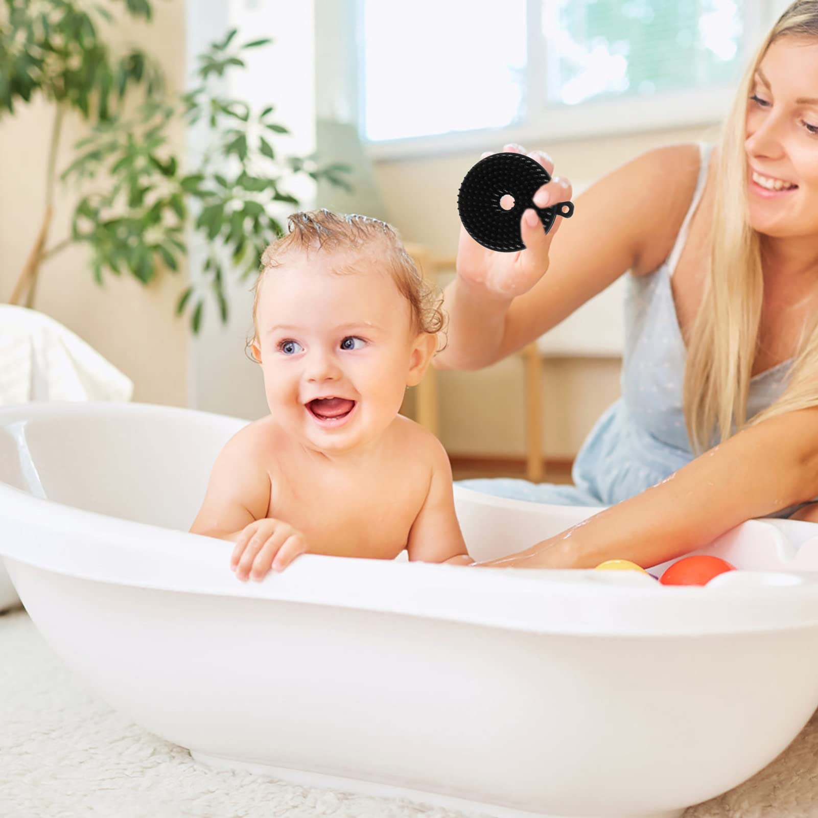 Minkissy Silicone Scalp Brush for Baby - Gentle Massage & Hair Care for Newborns & Infants