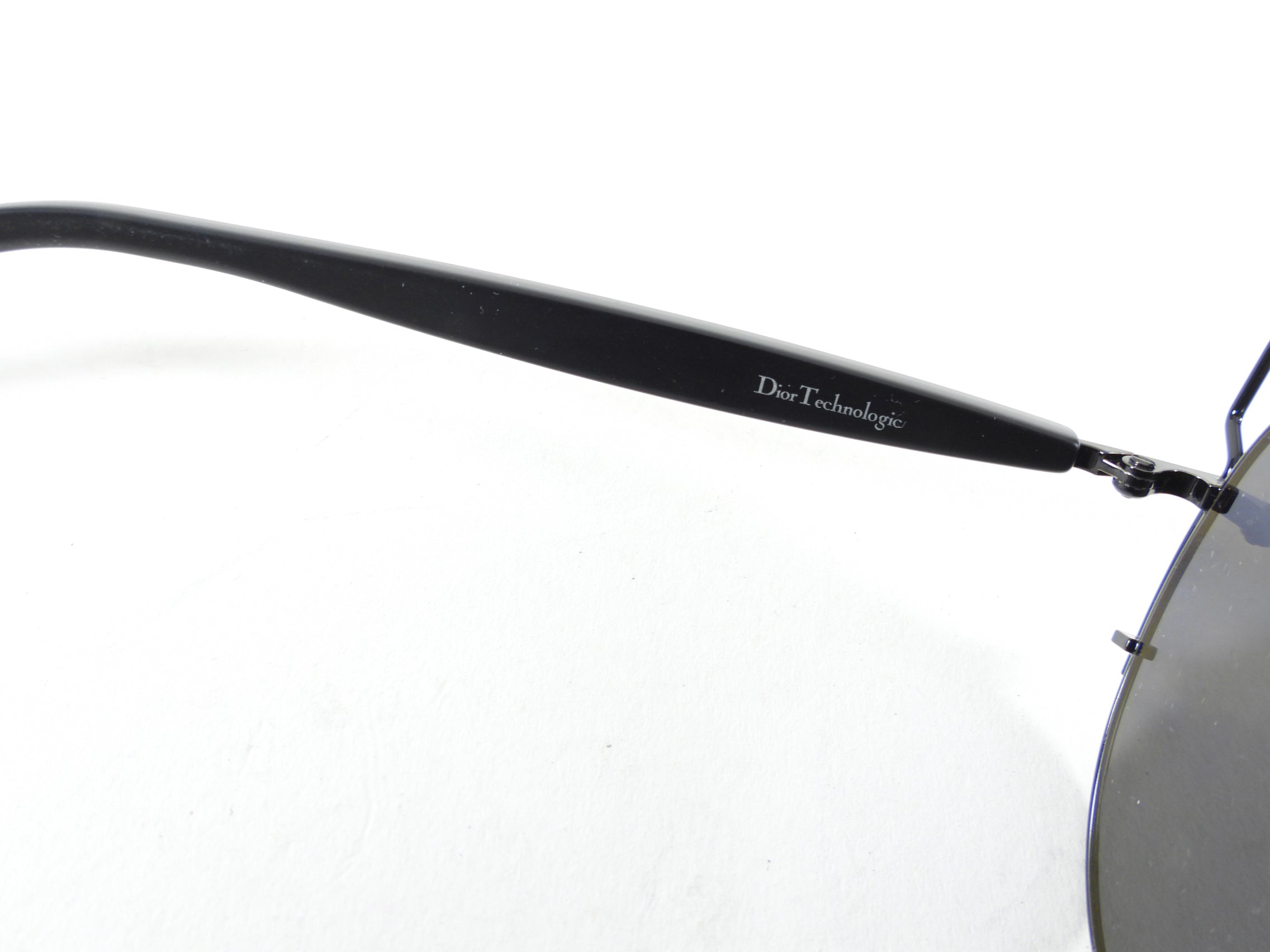 Dior Technologic Black Wire Frame Sunglasses 65Z2K - Polarized UV Protection for Women & Men - Perfect for Driving, Beach & Outdoor Activities