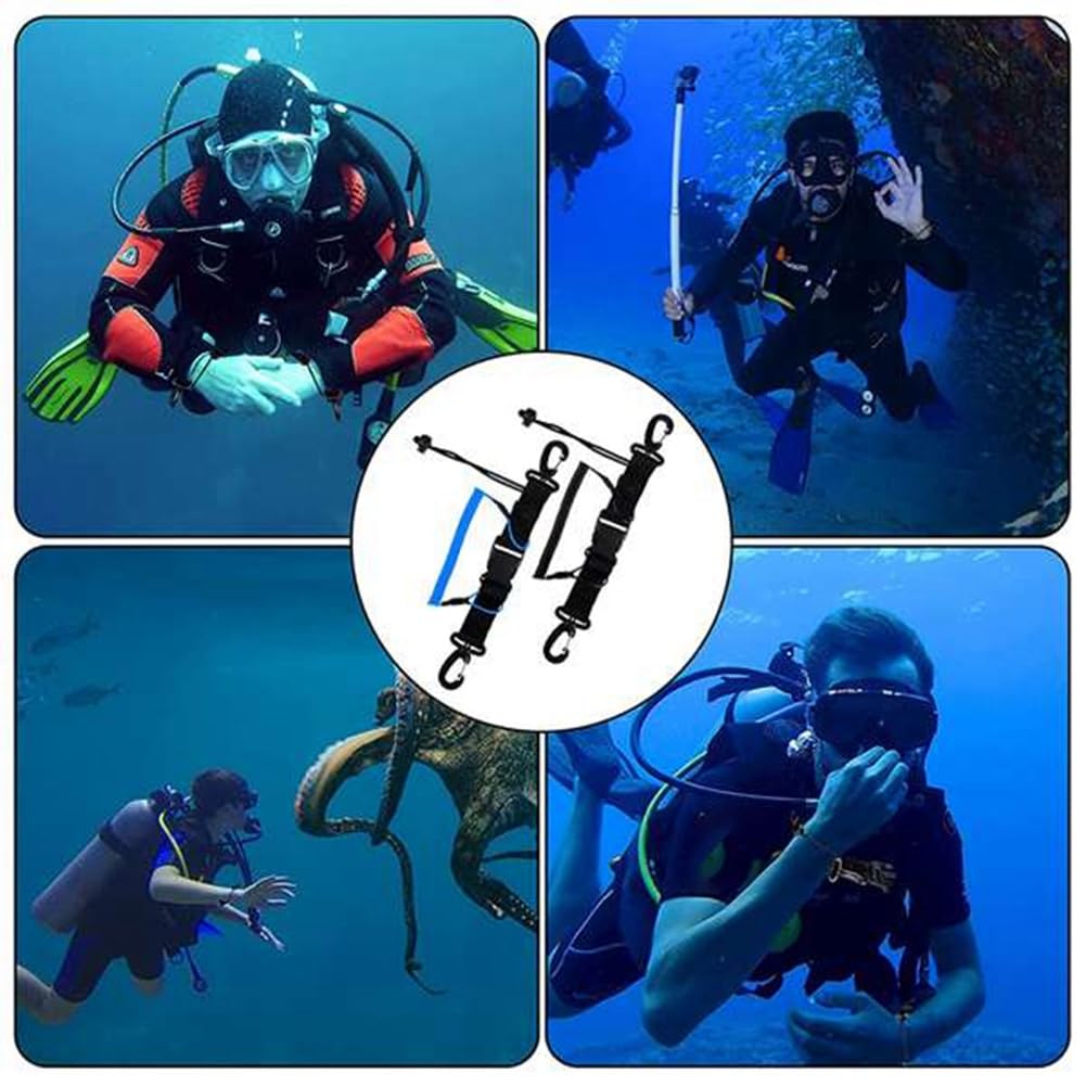 2 Pack Scuba Diving Lanyards with Quick Release - Underwater Camera & Light Holder for Diving Gear