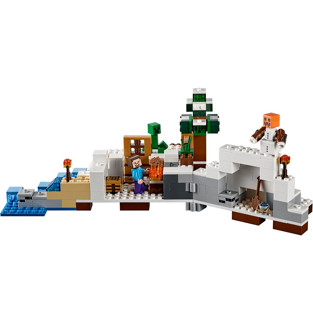 LEGO Minecraft The Snow Hideout 21120 Building Kit - Creative Construction Toy for Kids & Adults - Perfect for Minecraft Fans, Winter Themed Play & Collectors