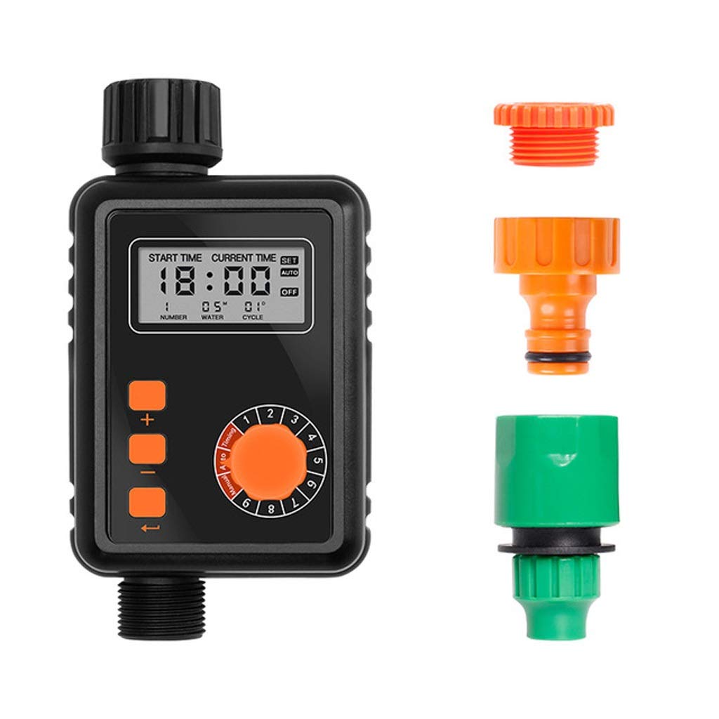 UOEIDOSB Automatic Garden Watering Timer with Rain Delay Function - Electronic Irrigation Controller for Home, Lawn & Plant Watering System - Perfect for Sprinklers, Drip Irrigation & Outdoor Plants