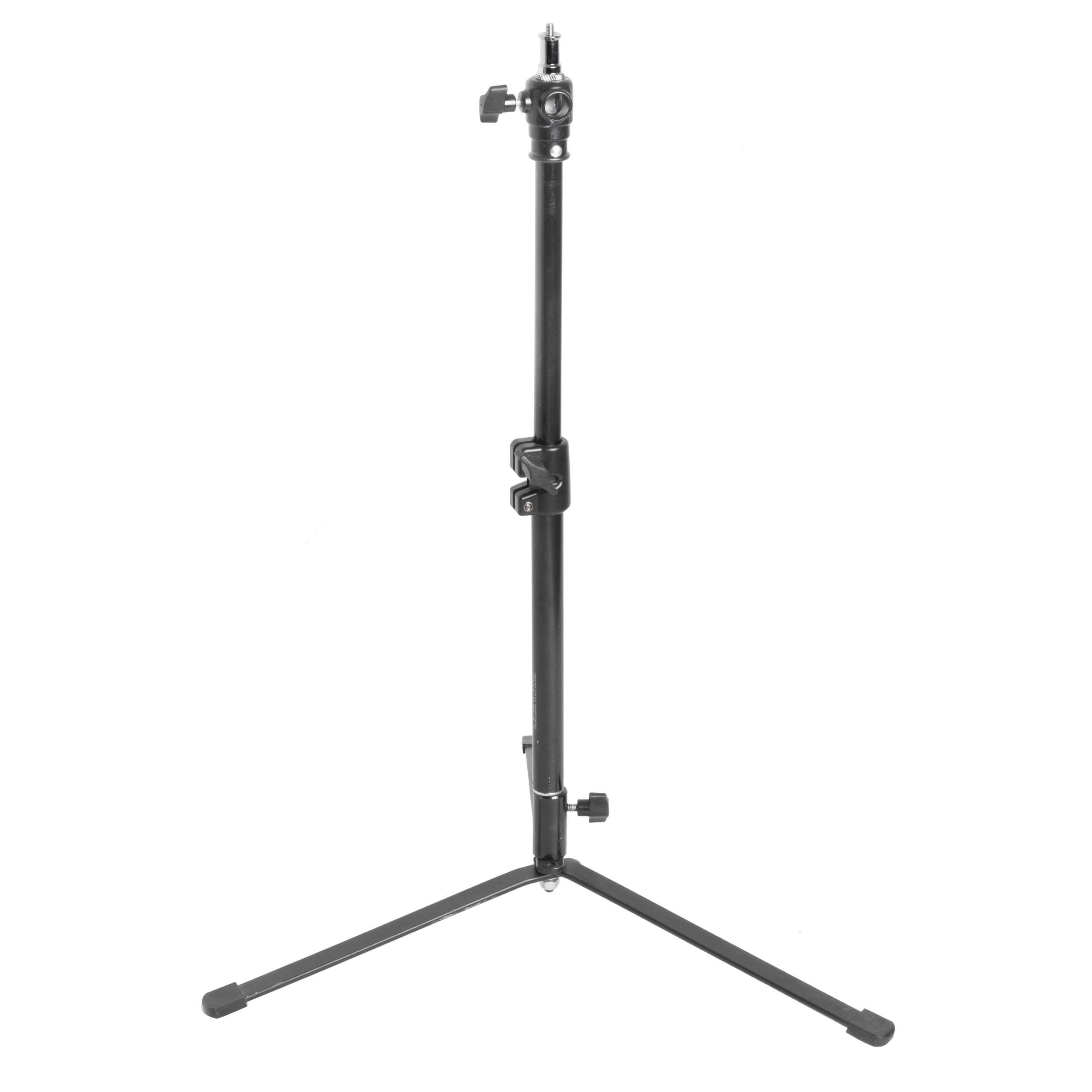 66cm Black Floor Stand Backlight Stand with Extension Arm - Perfect for Photography, Video Lighting, and Studio Setups