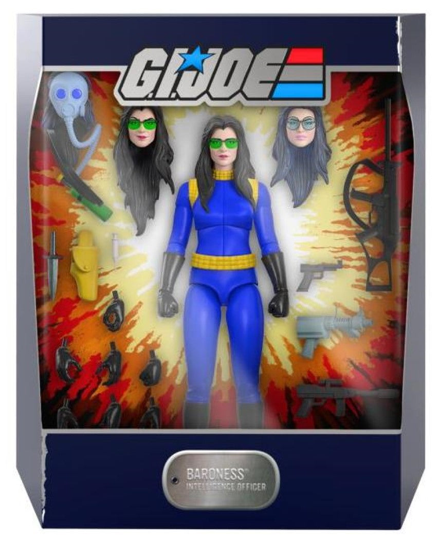 Baroness G.I. Joe Super7 Action Figure - Collectible Vintage Toy for Fans | Perfect for Display, Gifts & Action Figure Collections