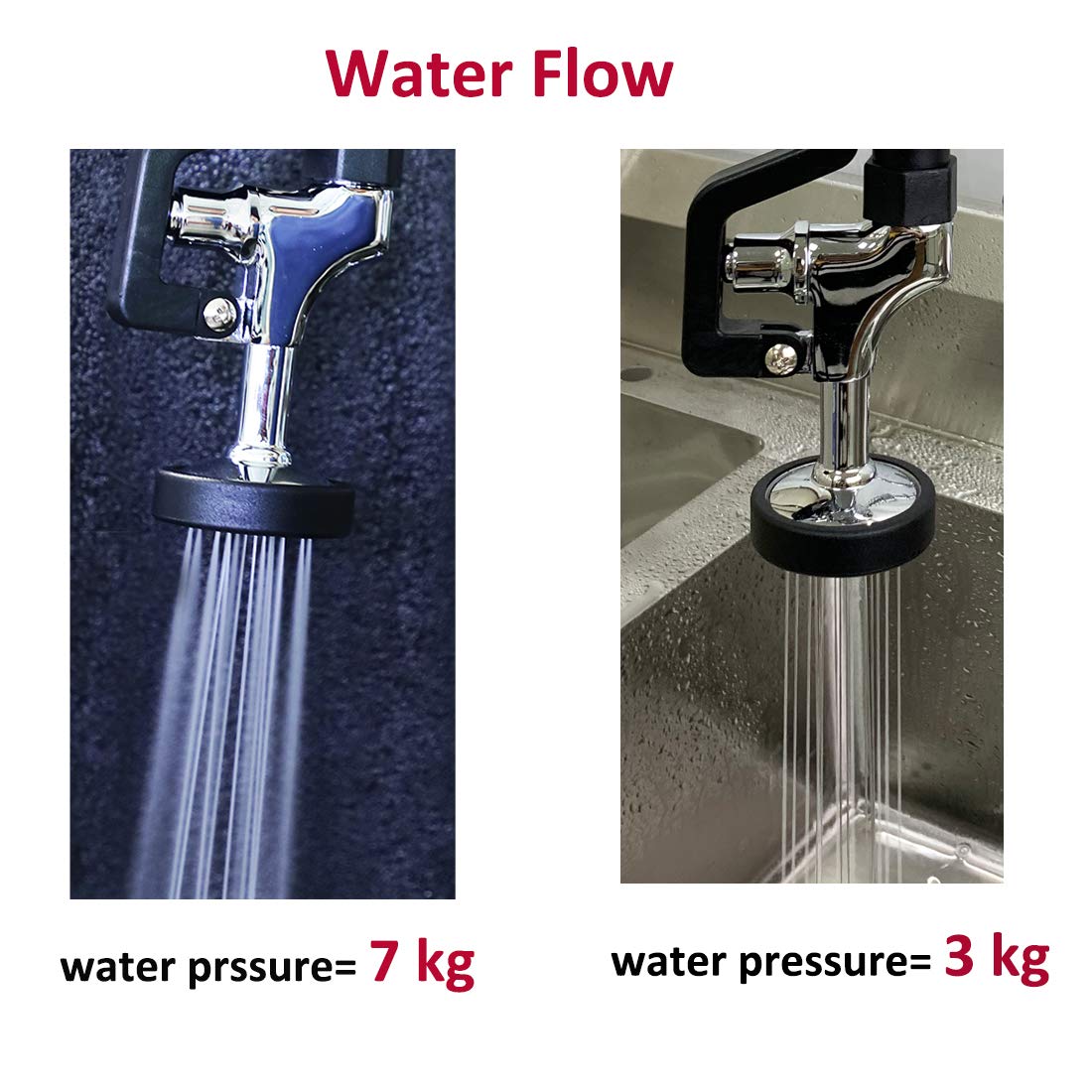 High Pressure Commercial Pre-Rinse Spray Head - Brass Replacement Spray Valve Kit for MaxSen Dishwasher Faucet | Perfect for Restaurant, Hotel & Commercial Kitchen Sinks | Heavy-Duty Pre-Rinse Sprayer for Busy Food Service Environments