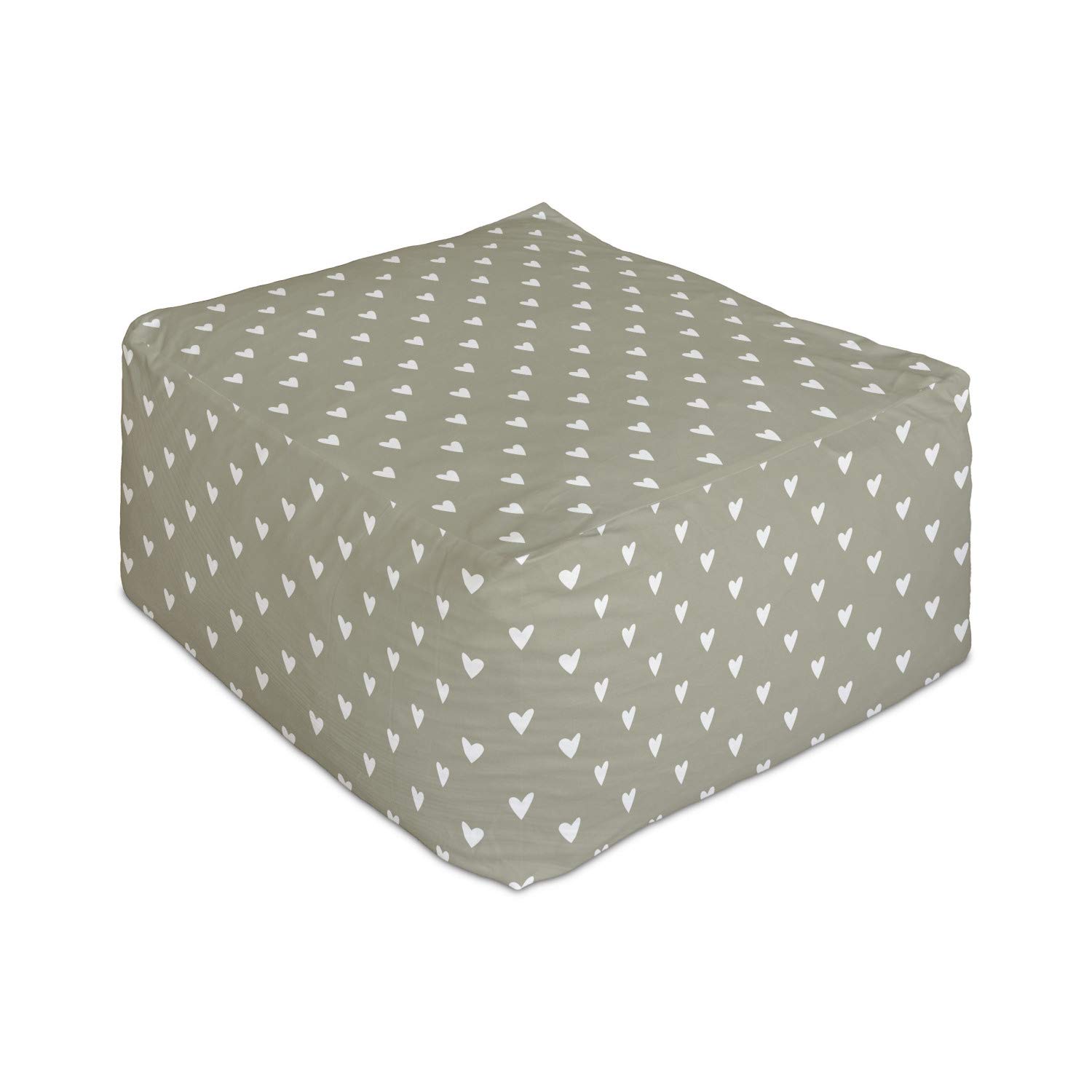Ambesonne Romantic Rectangle Pouf Ottoman - 25