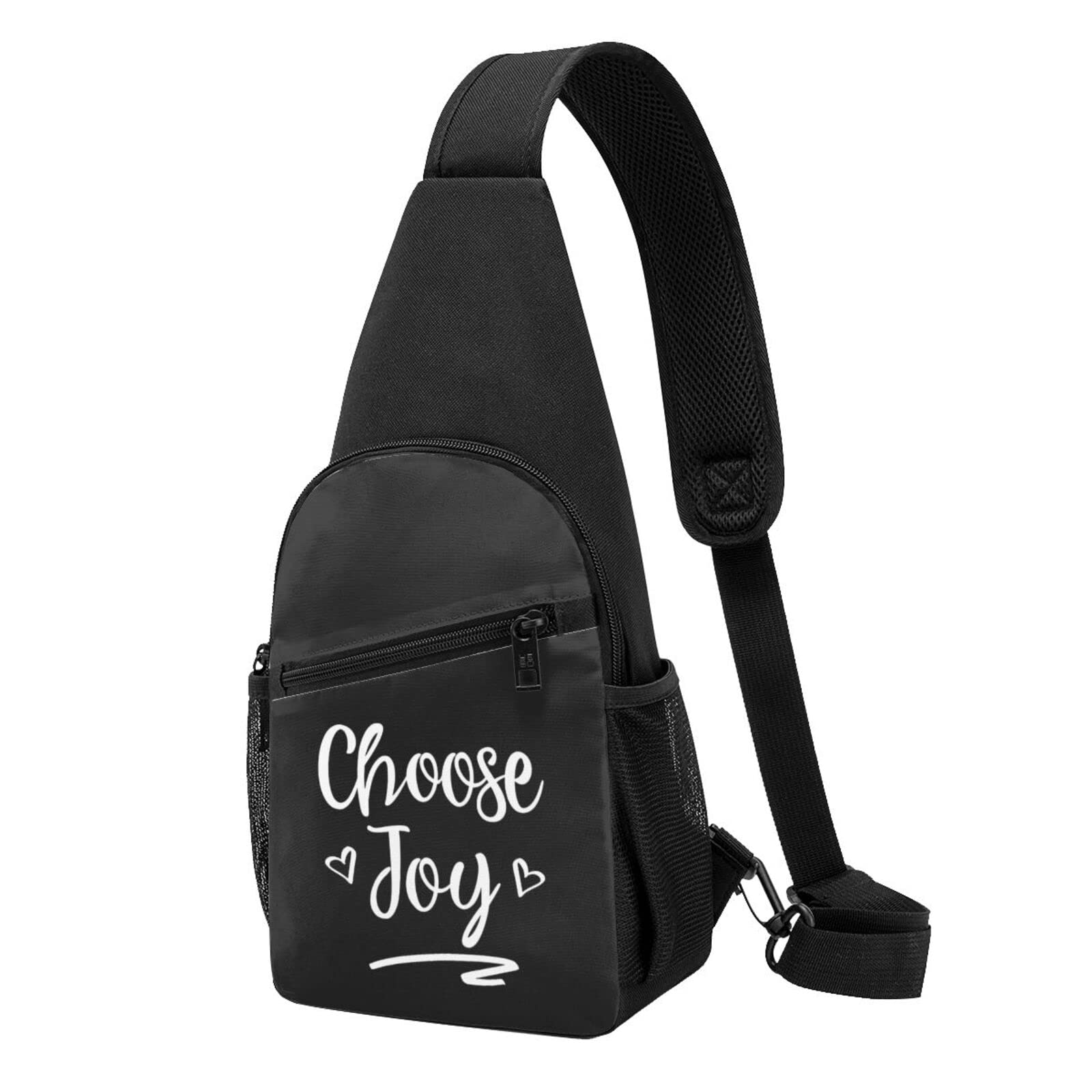 Choose Joy Adjustable Crossbody Bag for Men & Women - Lightweight Travel Hiking Shoulder Bag for Outdoor Adventures, Camping & Daily Use