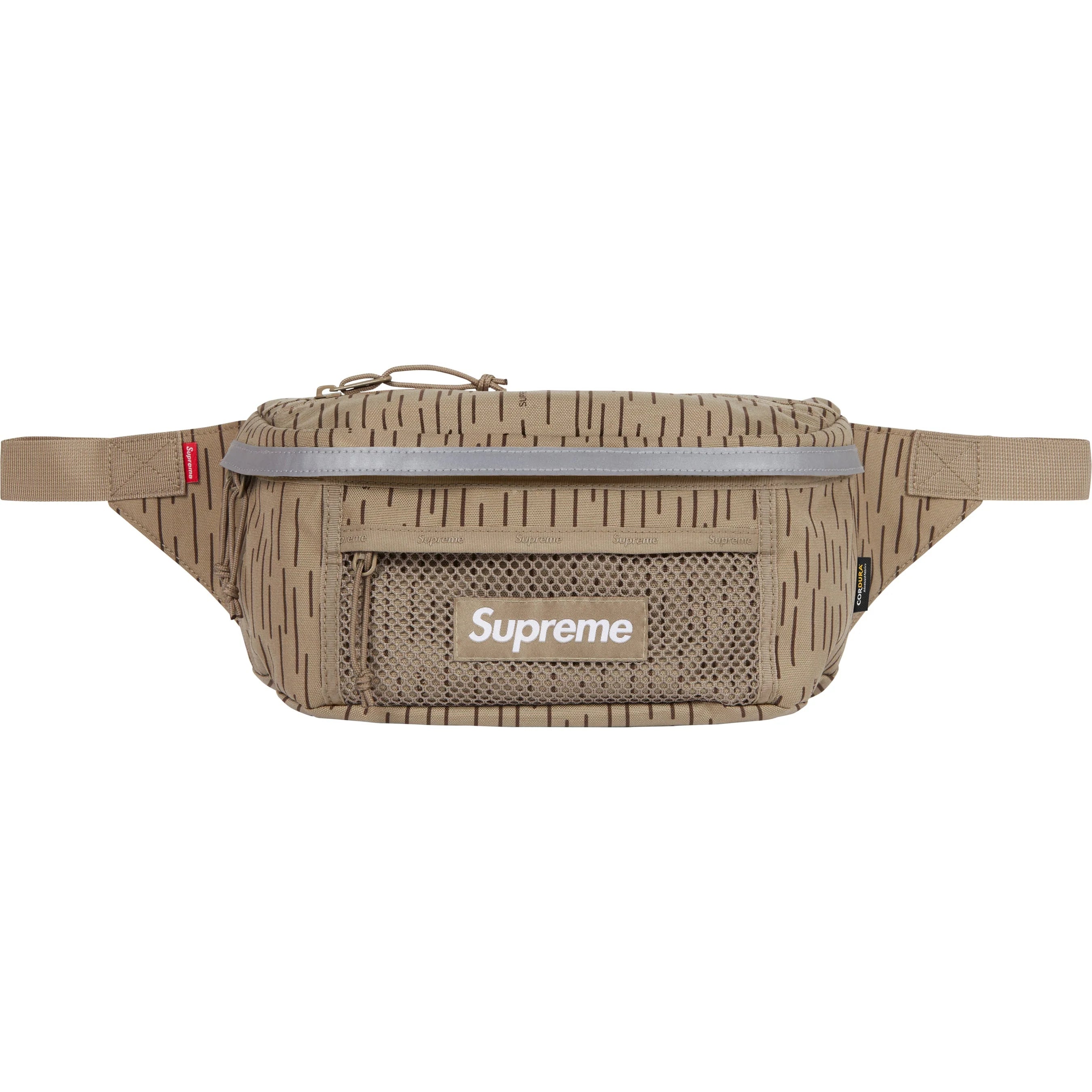Supreme FW24 Waist Bag Tan Raindrop - Waterproof Crossbody Fanny Pack for Men & Women - Perfect for Outdoor Activities, Travel, and Daily Use