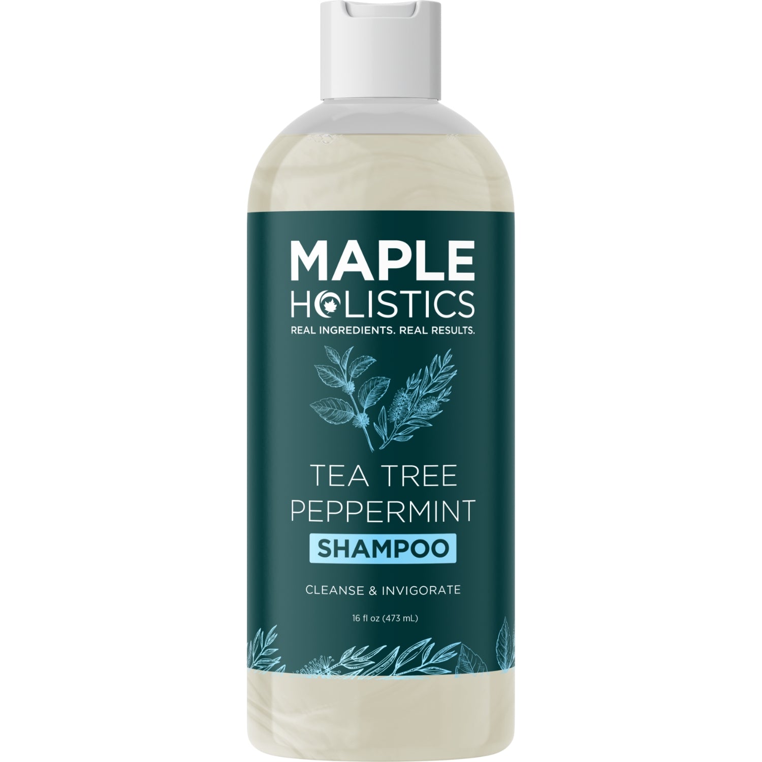 Tea Tree & Peppermint Shampoo for Oily Scalp & Dandruff Control - Refreshing & Soothing Hair Care for Daily Use