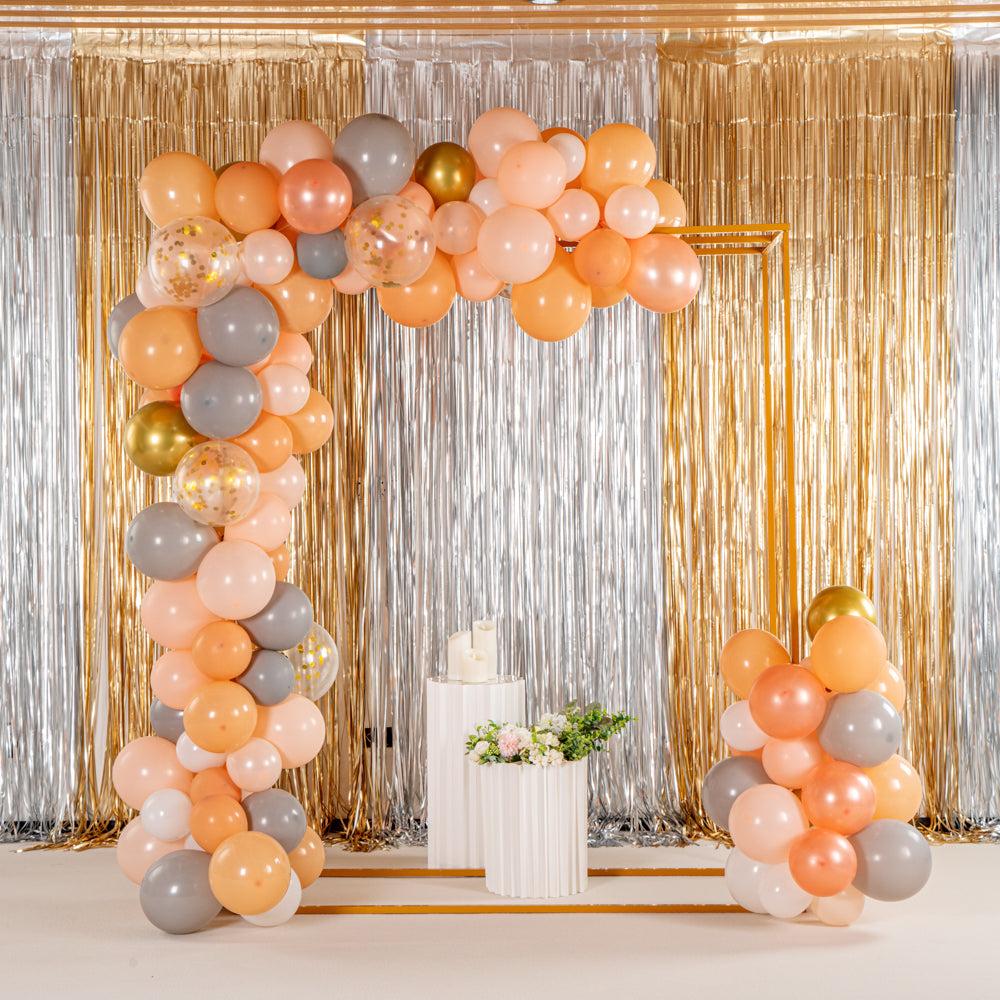 Balloonify Coral, White & Gold Balloon Arch Garland Kit - 129 Pieces for Birthday, Wedding, Baby Shower Decorations | Premium Party Decoration Set