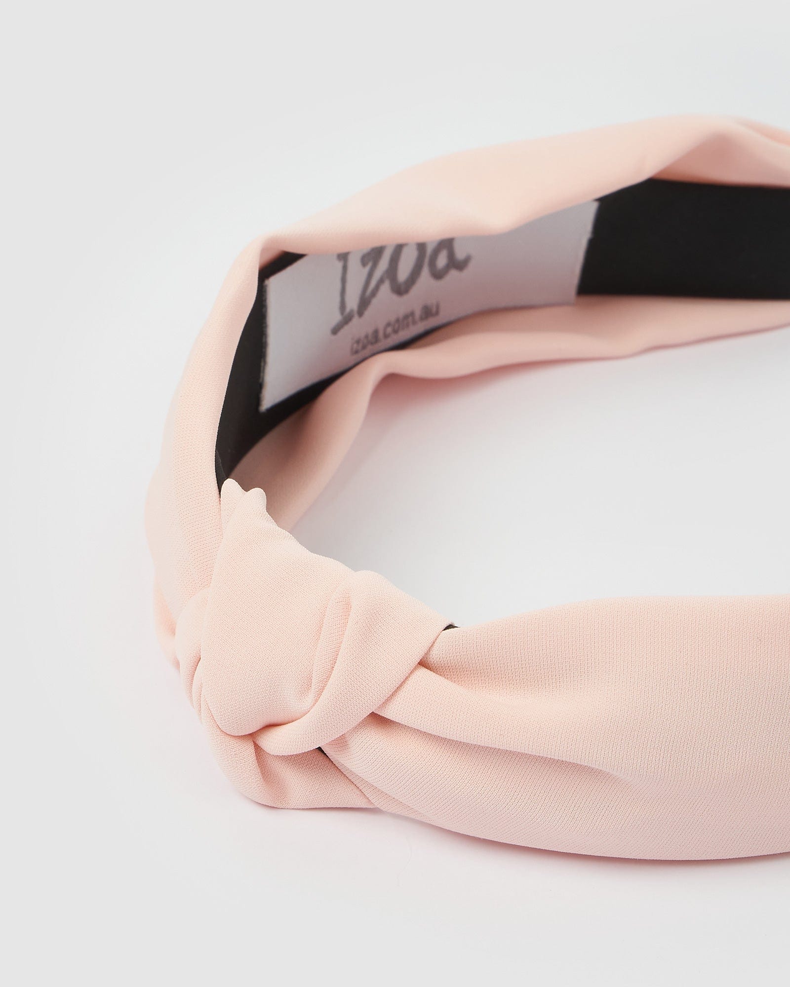 Izoa Dakota Headband for Women - Light Pink Stretchable Knit Headband for Sports, Yoga, Workouts & Everyday Wear