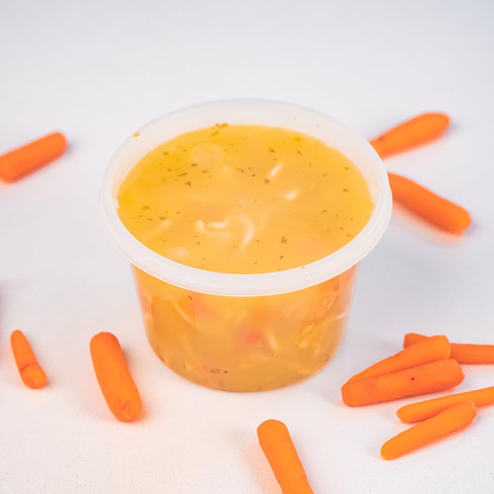 16 oz (25 Sets) Airtight Plastic Food Storage Containers with Lids - BPA Free, Microwave, Freezer & Dishwasher Safe | Heavy Duty Meal Prep Containers | Leakproof & Recyclable | Perfect for Leftovers, Lunch Boxes & Bulk Food Storage