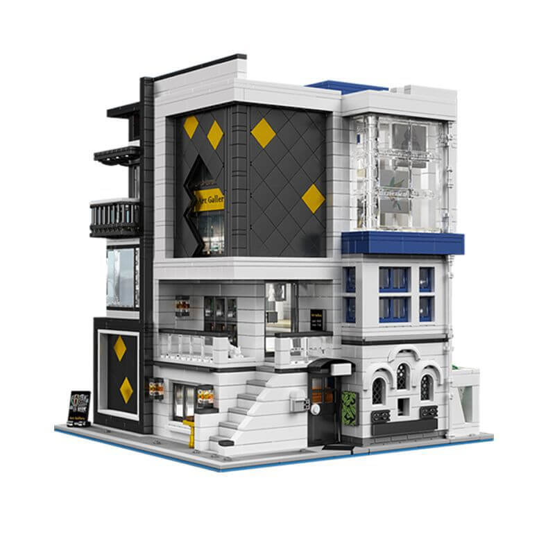 Mould King 16043 Art Gallery Showcase 3 Layer MOC Building Blocks Set - 3536 Pieces for Adults & Teens | Creative Display Model for Home Decor, Office Desk & Collector's Showcase