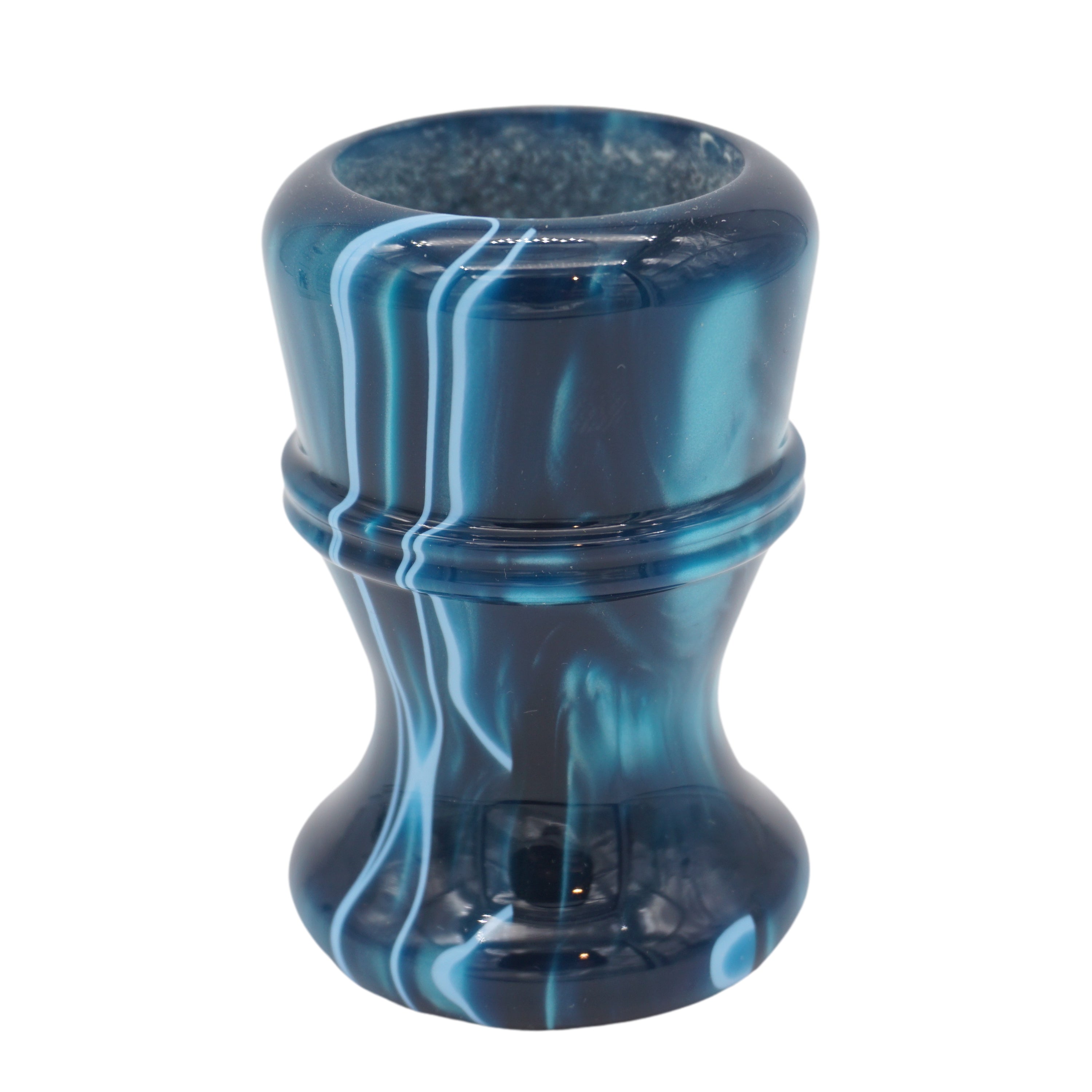 Premium Ocean Waves Handcrafted Shaving Brush Handle - Fits 28mm & 30mm Knots - Perfect for Wet Shaving, Grooming Kits & Luxury Bathroom Accessories