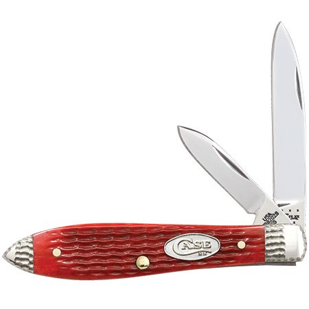 Case Cutlery Dark Red Bone Trapper Knife - Premium Hunting & Outdoor Folding Pocket Knife for Camping, Hiking & Everyday Carry (EDC)