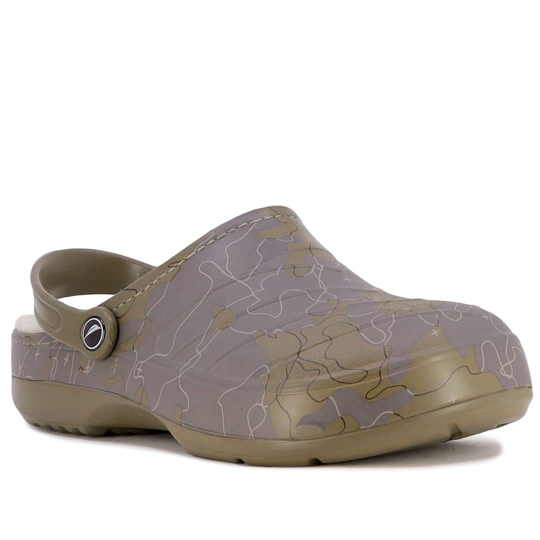 Nautica Men's Slip-On Clogs - Adjustable Back Strap Athletic Sandals for Water Sports & Casual Wear - Comfortable Water Shoes & Fuzzy Slippers for Beach, Pool, and Home Use